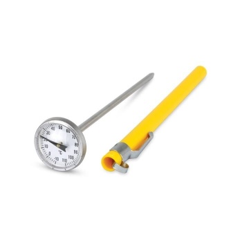 Dial Thermometer | Bi-Metal | Dial: 25mm | Probe: 130mm | 250C