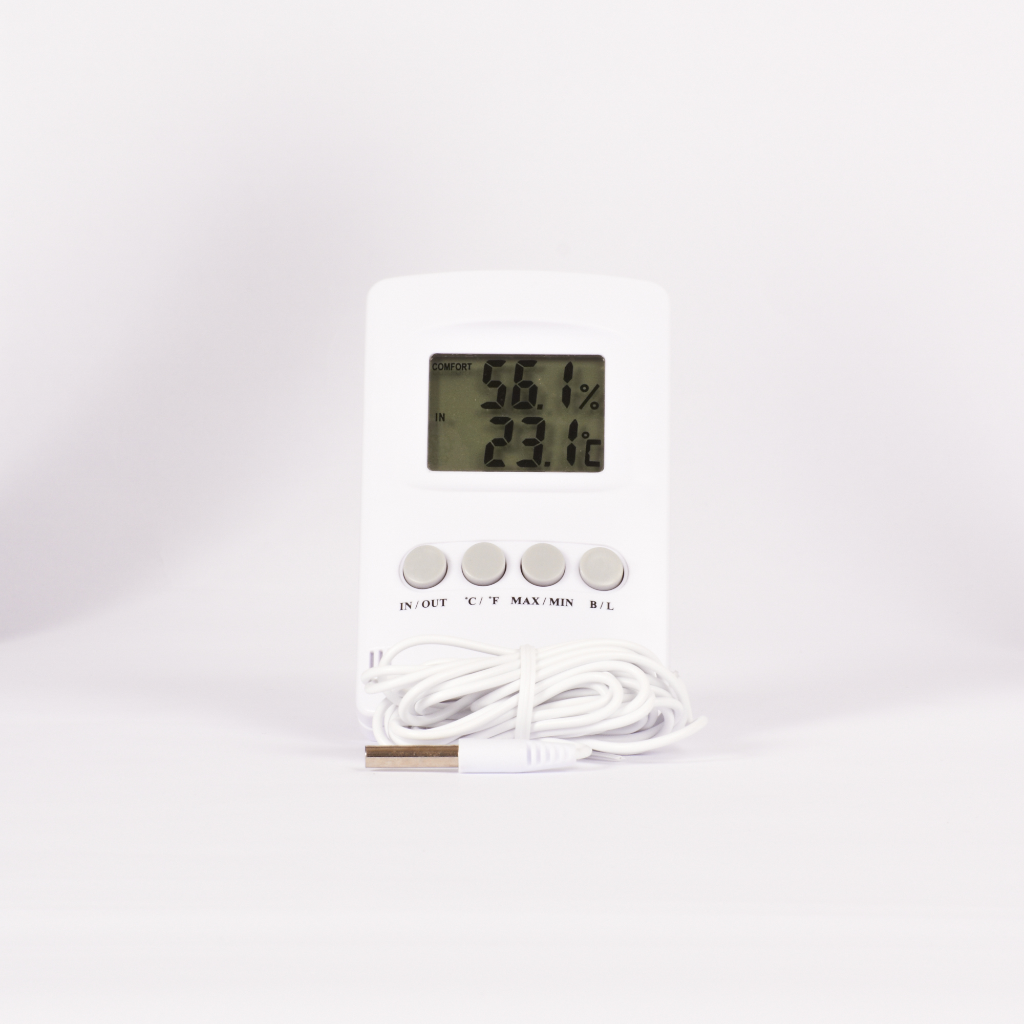 Dual Display Thermometer Hygrometer (BATTERIES NOT INCLUDED)