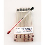 203mm Glass Red Spirit Thermometer ( 10 pack ) NOT FOR MEDICAL USE