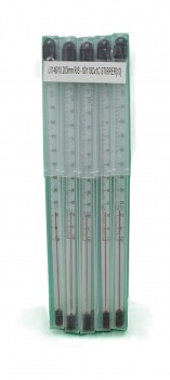 203mm Glass Red Spirit Thermometer (10 pack)