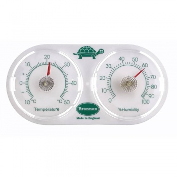 Brannan Twin Dial Reptile Thermometer Hygrometer