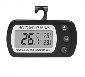 Fridge Thermometer Max Min | Black