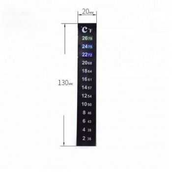 Vertical LCD Temperature Strip | 2-26oC