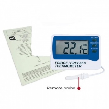 ETI 891-210 UKAS Calibrated Fridge Freezer Thermometer DATED 24/07/2023