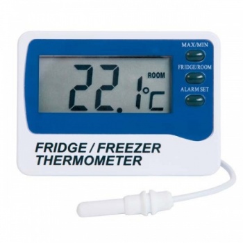 Calibrated Thermometer for Pharmacy / Warehouse, 0.5oC Accuracy (MHRA) - Cert Date 31/10/2023