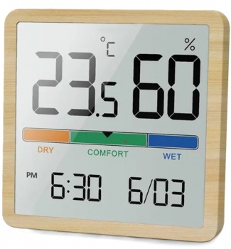 Room Thermometer and Humidity | Noklead 5253 | Wood