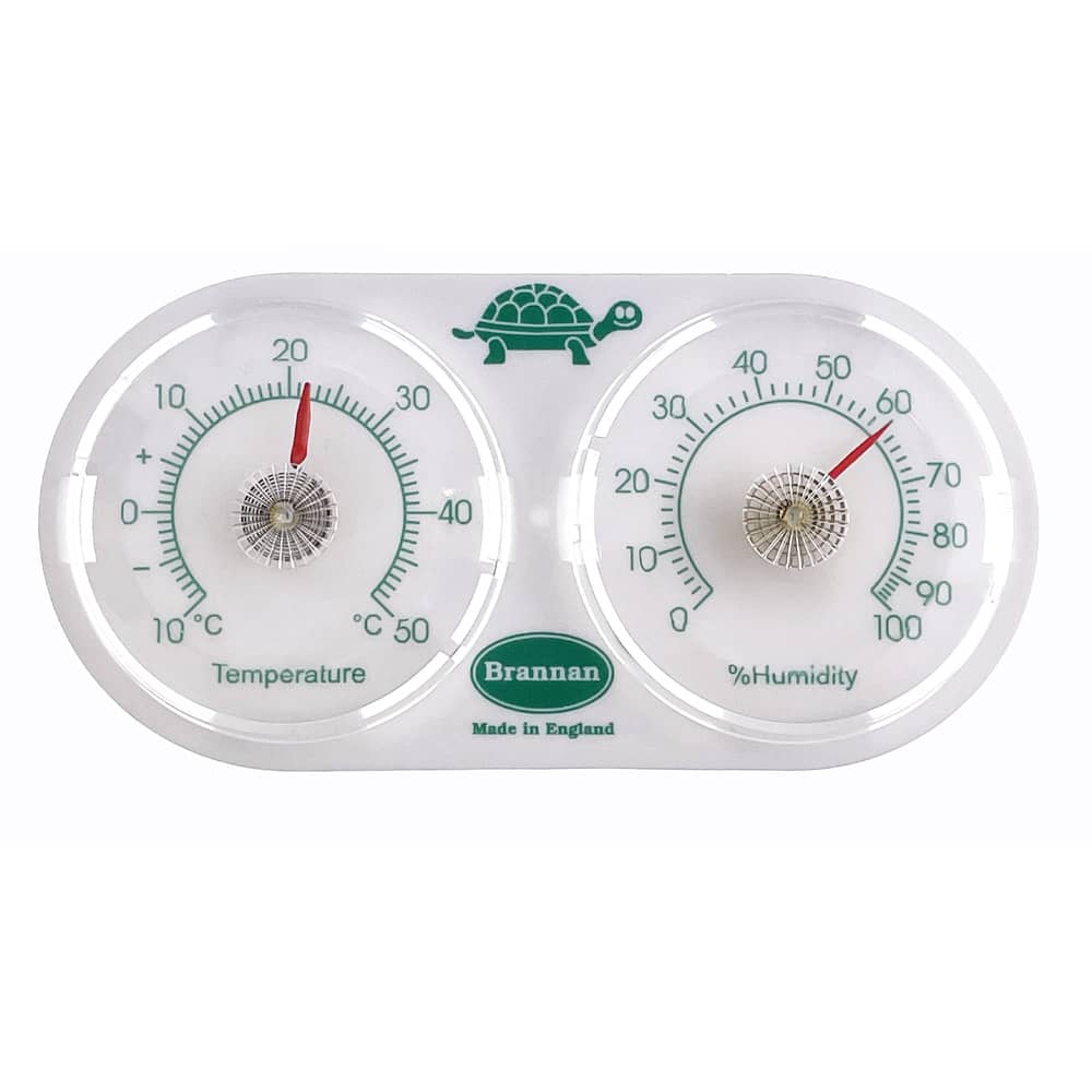 Brannan Twin Dial Reptile Thermometer and Hygrometer