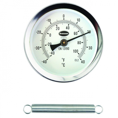 Clip on Pipe Thermometer - Brannan