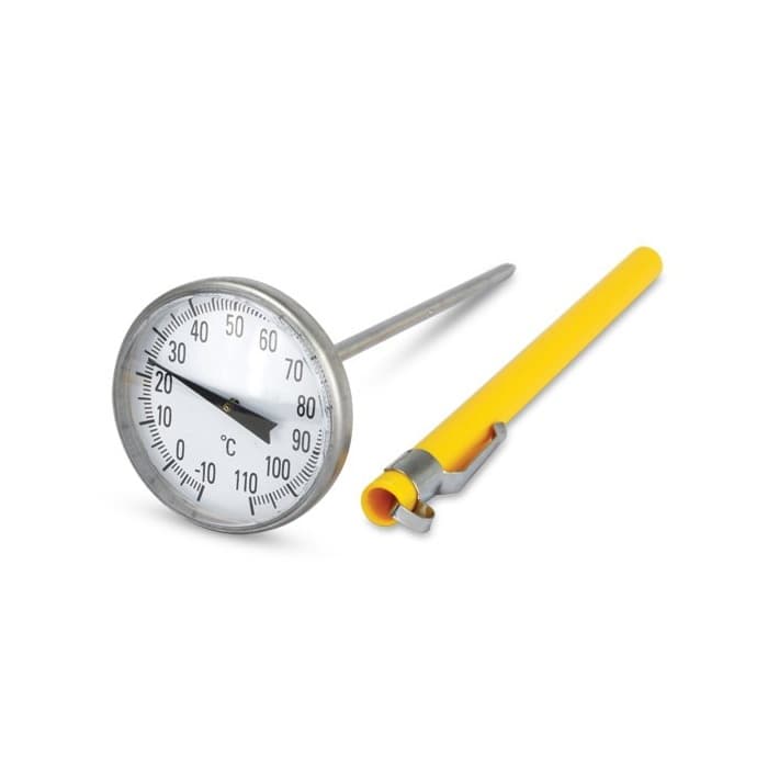 Dial Thermometer | Bi-Metal | Dial: 45mm | Probe: 130mm | 110°C