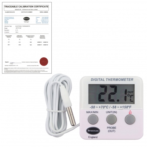Fridge / Freezer precalibrated twin reading thermometer