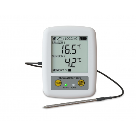 ETI WiFi Logger ThermaData TD1F - two channel thermistor logger (SPO Delivery Approx. 2 Weeks)